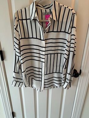 Rails Silk Blouse-NWT Mara Patchwork Stripe